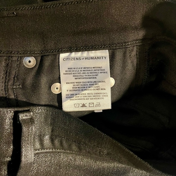 Citizens of Humanity ROCKET HIGH RISE SKINNY IN METERORITE LEATHERETTE - Picture 10 of 12